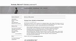 Desktop Screenshot of beckett-gesellschaft.de