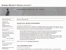 Tablet Screenshot of beckett-gesellschaft.de